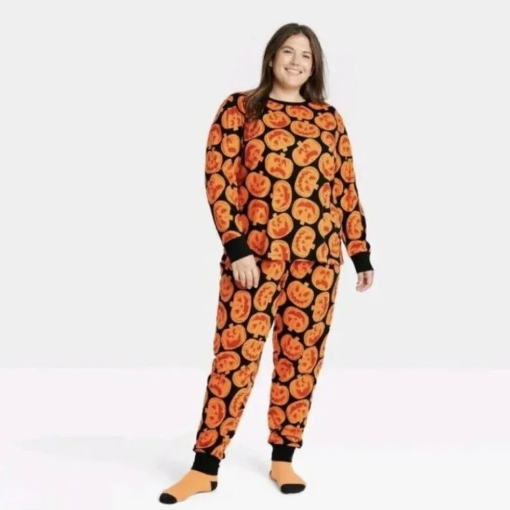 Target Hyde & Eek! | 2-Piece Family Sleep Set Pumpkins Print | Size Extra Large